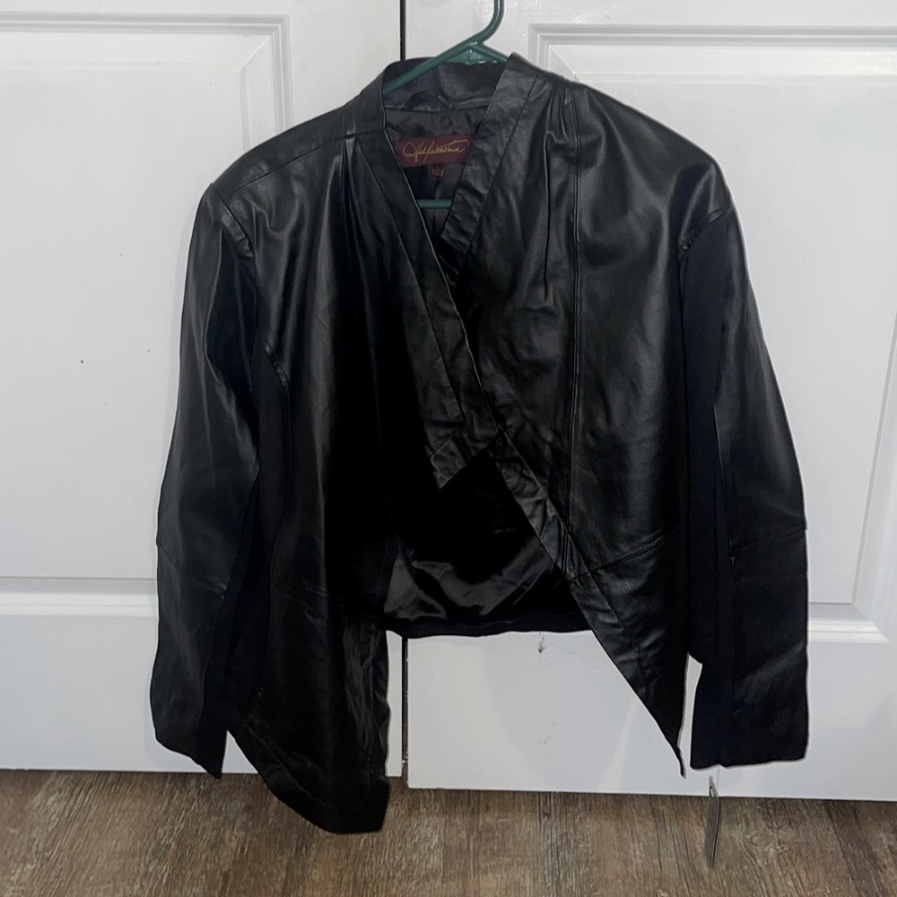 Hal Rubinstein Black Leather Jacket